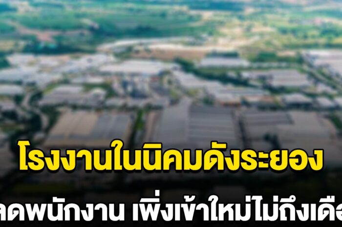 โรงงานในนิคมดังระยอง ปลดพนักงานเพิ่งเข้าใหม่ไม่ถึงเดือน พนักงานประจำยังไม่รอดโดนสั่งหยุดยาว