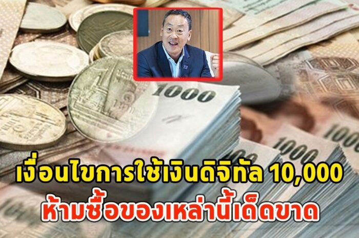 เตือนแล้วนะ การใช้เงินดิจิทัล 10,000 ห้ามซื้อของเหล่านี้เด็ดขาด