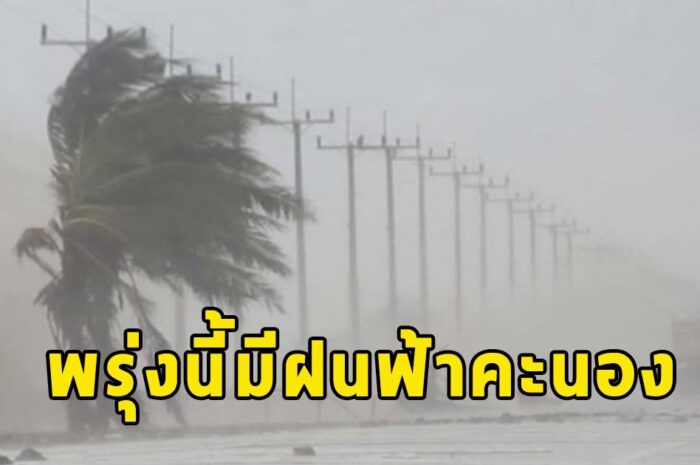 พรุ่งนี้มีฝนฟ้าคะนอง กรมอุตุฯประกาศเตือนจังหวัดรับมือ