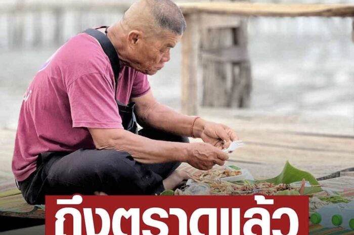 ฝันเป็นจริงแล้ว! ตา 70 น้ำตาคลอ เห็นทะเลครั้งแรกในชีวิต หลังขี่ซาเล้ง 5 วัน