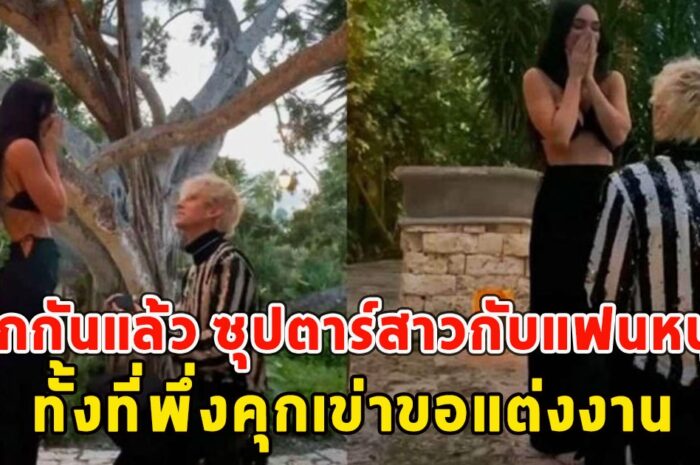 เลิกกันแล้ว ซุปตาร์สาวกับแฟนหนุ่ม ทั้งที่พึ่งคุกเข่าขอแต่งงาน