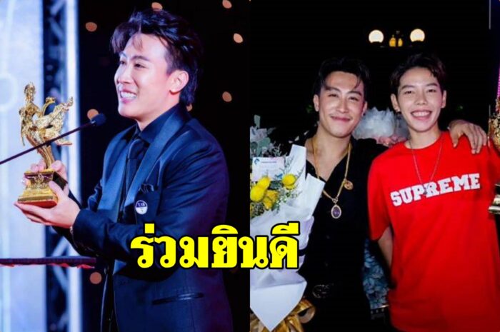 ตื้นตันใจ ป๊ายปาย เซอร์ไพรส์ นุ๊ก ธนดล หอบช่อดอกไม้มาร่วมแสดงความยินดี