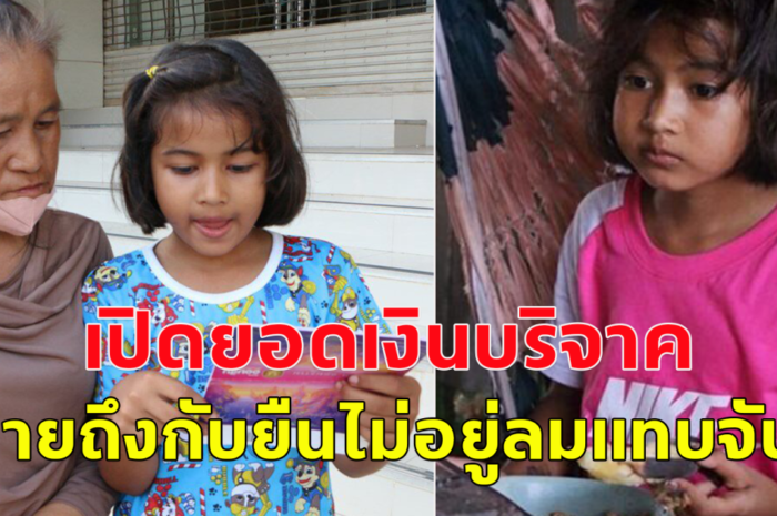 เปิดจำนวนเงินบริจาค ด.ญ.ลูกครึ่งปั่น2ล้อไปขอข้าววัดกินประทังชีวิต