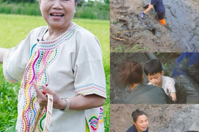 ‘ยายหนิง’ ชวนหลาน ‘สายฟ้า-พายุ’ ลุยโคลนสอนติดดินมามก