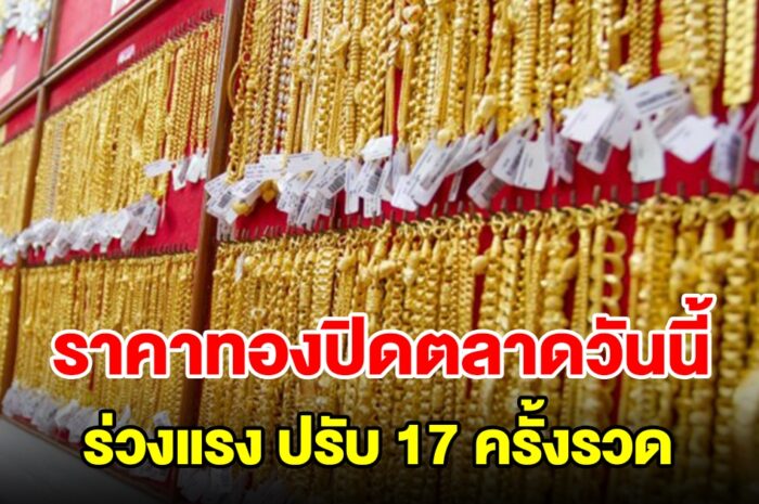 สรุปราคาทองปิดตลาดวันนี้ 23 เม.ย.67 ร่วงลงแรง ปรับ 17 ครั้งรวด