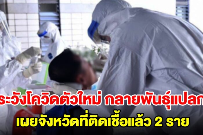 โควิดตัวใหม่ กลายพันธุ์แปลก หนีภูมิ แพร่เร็ว เผยจังหวัดที่ติดเชื้อแล้ว 2 ราย