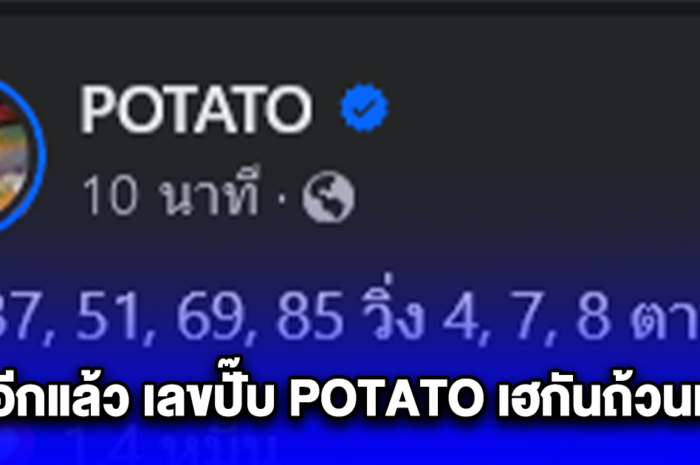 เข้าอีกแล้ว เลขปั๊บ POTATO เฮกันถ้วนหน้า