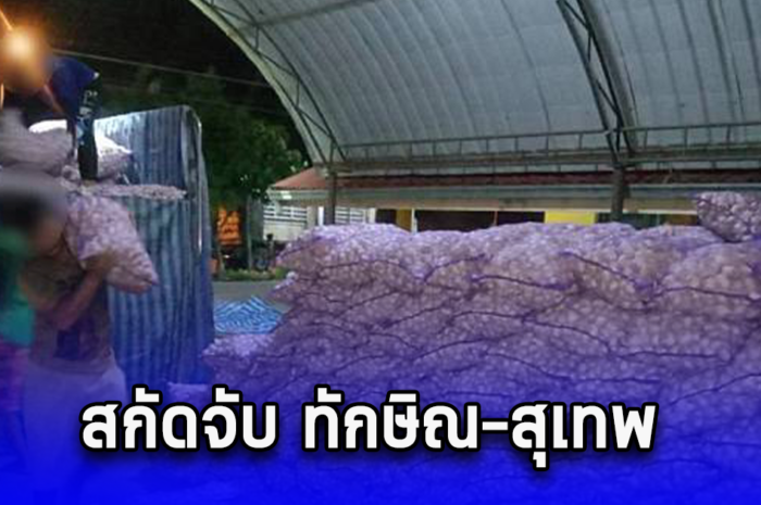 สกัดจับ ทักษิณ-สุเทพ และพวก ลักลอบค้ากระเทียมเถื่อน กว่า 1.7 ล้าน