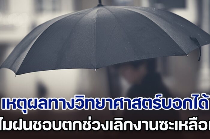 เฉลยแล้ว! เหตุผลทางวิทยาศาสตร์บอกได้ ทำไมฝนชอบตกช่วงเลิกงานตลอด